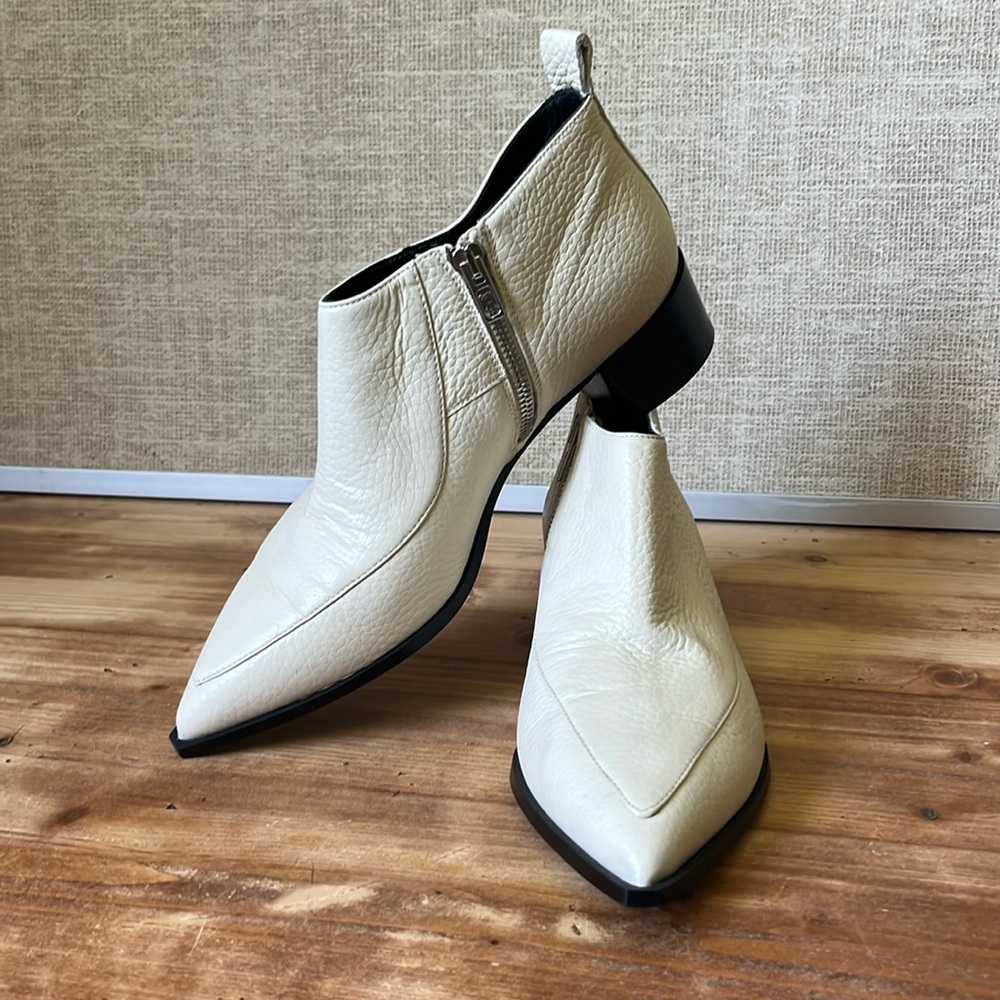 Everlane Cream Ankle Boots